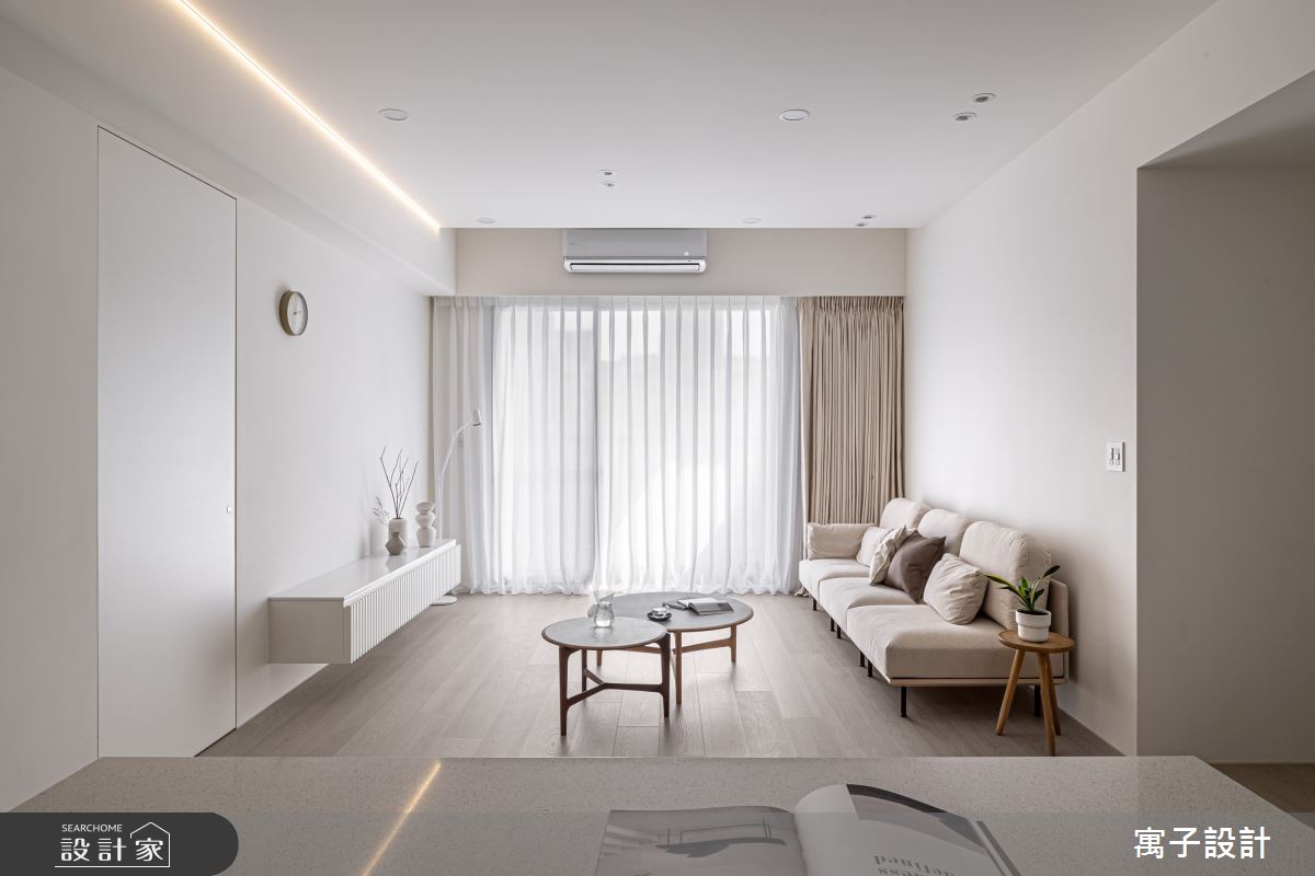 56坪新成屋(5年以下)＿北歐風客廳案例圖片＿寓子設計＿寓子_脈脈之4