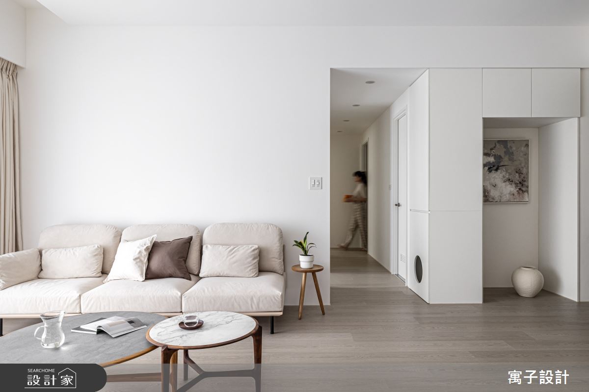 56坪新成屋(5年以下)＿北歐風客廳案例圖片＿寓子設計＿寓子_脈脈之5