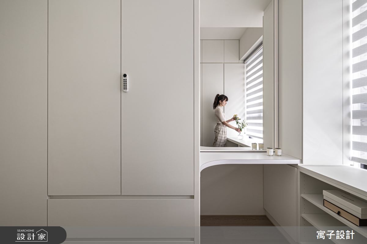 56坪新成屋(5年以下)＿北歐風更衣間案例圖片＿寓子設計＿寓子_脈脈之13