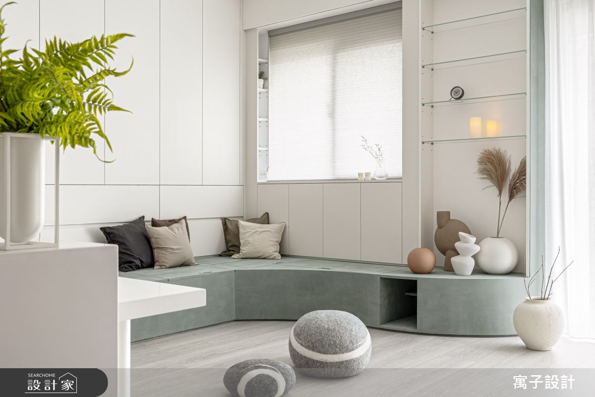 18坪新成屋(5年以下)＿北歐風客廳案例圖片＿寓子設計＿寓子_曼曼香草之4