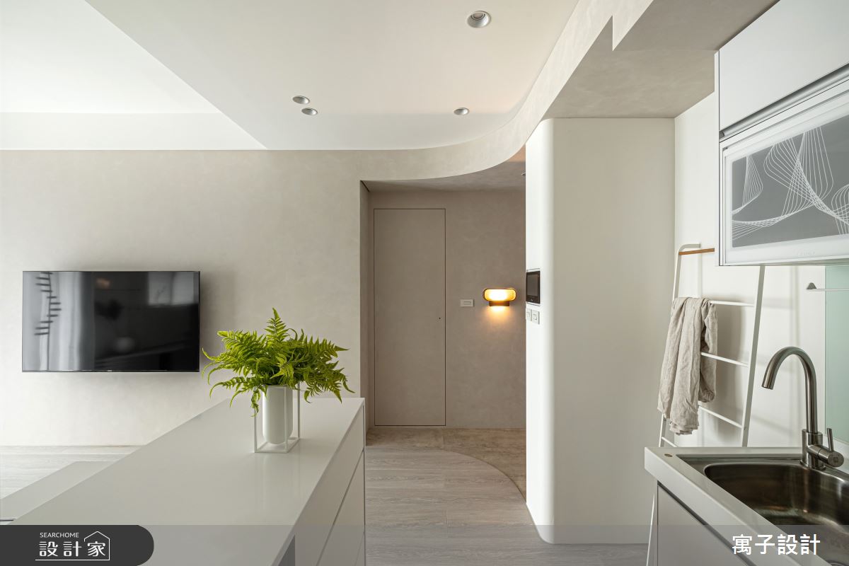 18坪新成屋(5年以下)＿北歐風玄關客廳餐廳廚房案例圖片＿寓子設計＿寓子_曼曼香草之2