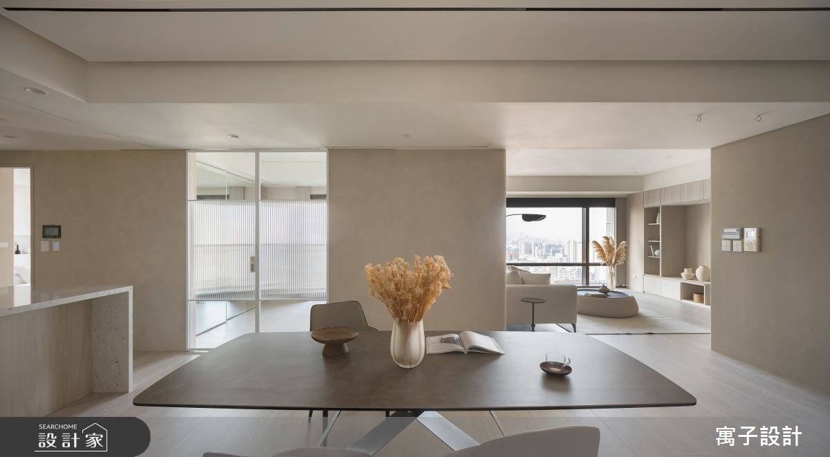 65坪新成屋(5年以下)＿北歐風客廳餐廳案例圖片＿寓子設計＿寓子_謐謐沁居之3