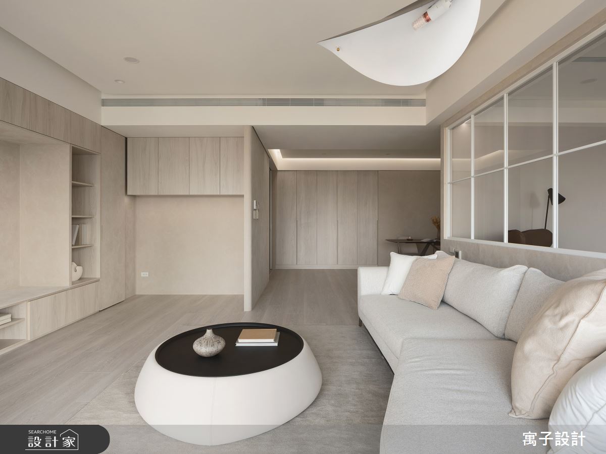 65坪新成屋(5年以下)＿北歐風客廳案例圖片＿寓子設計＿寓子_謐謐沁居之10