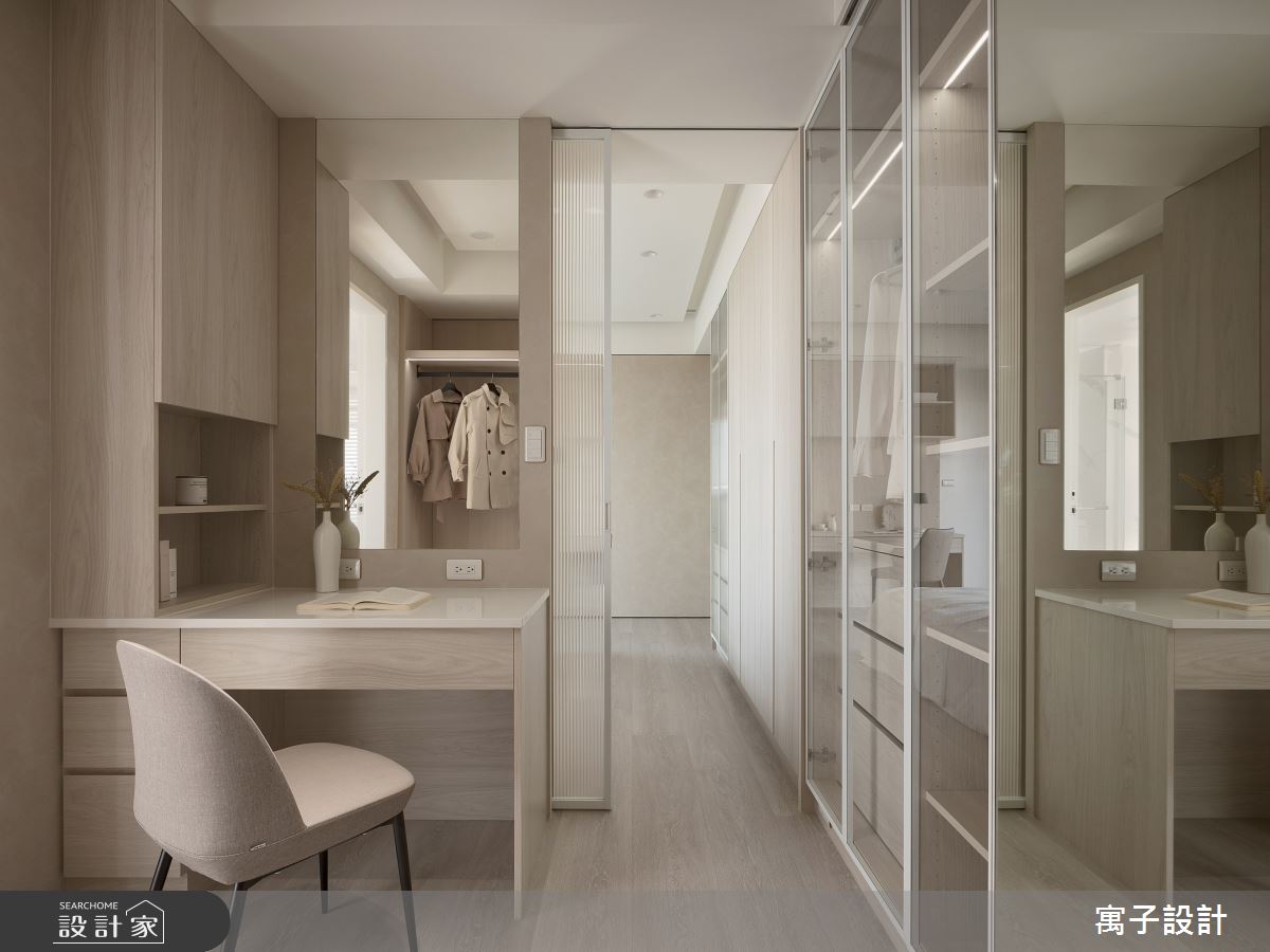 65坪新成屋(5年以下)＿北歐風更衣間案例圖片＿寓子設計＿寓子_謐謐沁居之15