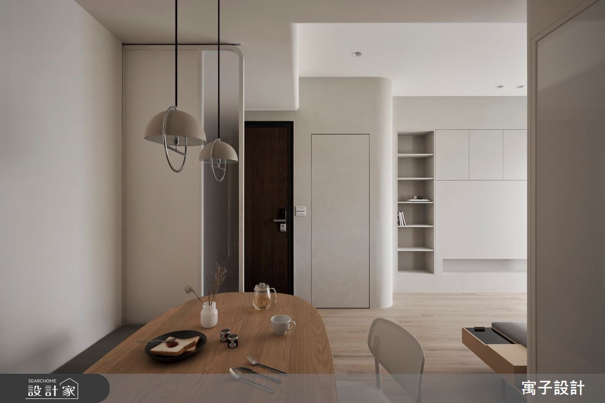 30坪新成屋(5年以下)＿北歐風玄關客廳餐廳案例圖片＿寓子設計＿寓子_伴隨之8