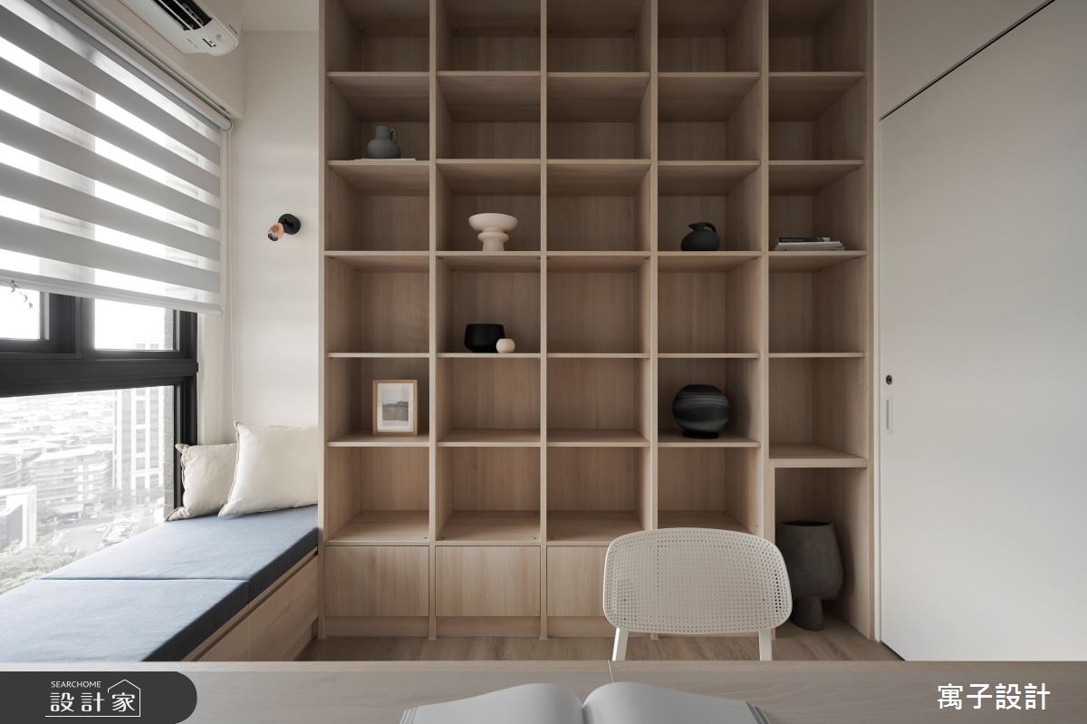 30坪新成屋(5年以下)＿北歐風書房工作區臥榻案例圖片＿寓子設計＿寓子_伴隨之4181