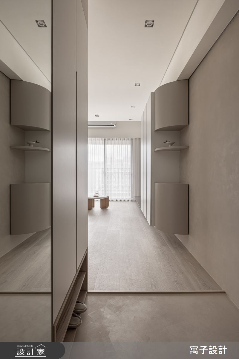 30坪新成屋(5年以下)＿北歐風玄關客廳案例圖片＿寓子設計＿寓子_凝望之1