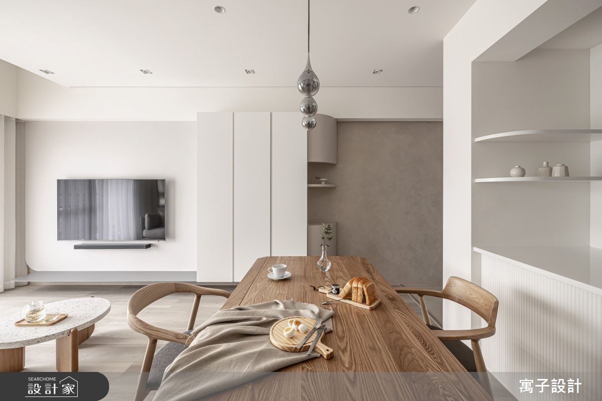 30坪新成屋(5年以下)＿北歐風客廳餐廳案例圖片＿寓子設計＿寓子_凝望之8