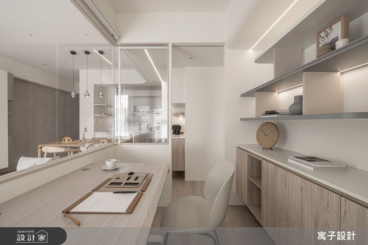30坪新成屋(5年以下)＿北歐風書房工作區案例圖片＿寓子設計＿寓子_凝望之12