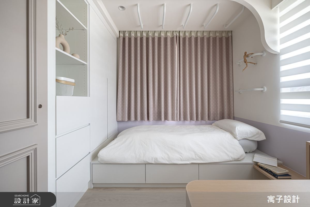 20坪新成屋(5年以下)＿北歐風臥室案例圖片＿寓子設計＿寓子_蒔蒔午後之11