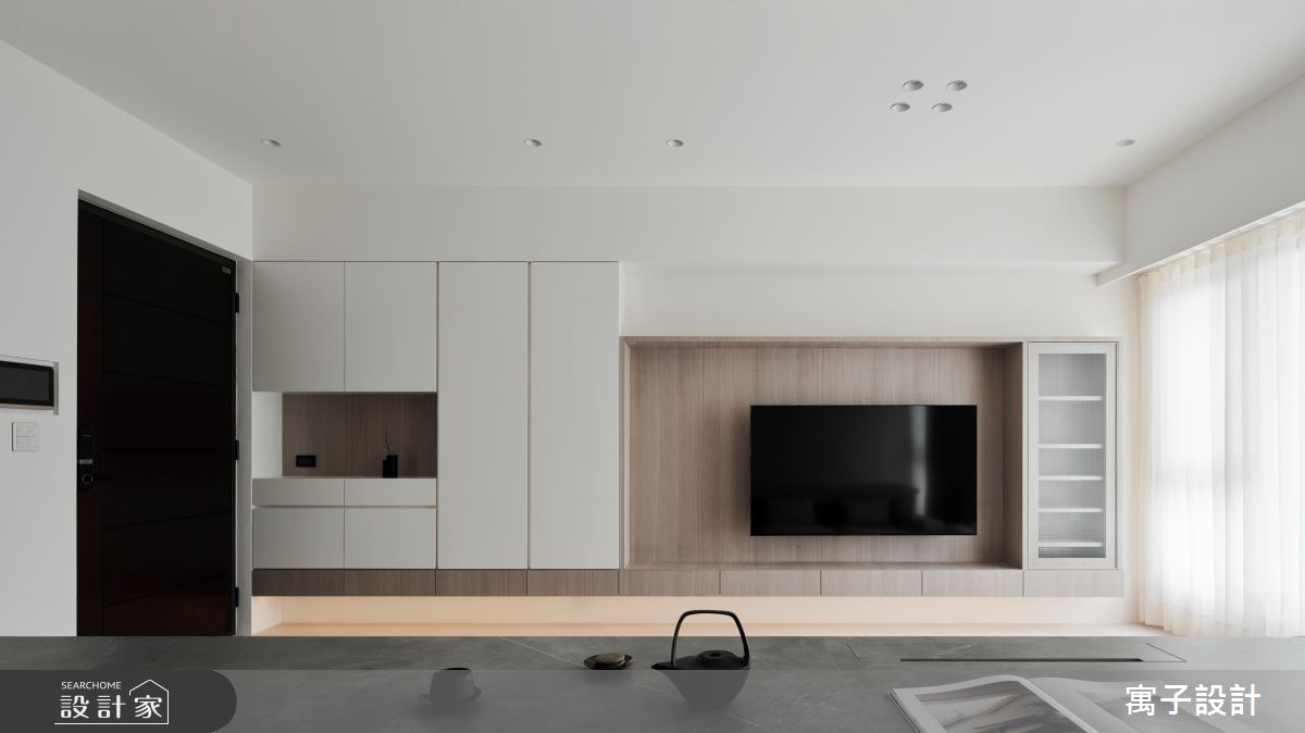 28坪新成屋(5年以下)＿北歐風玄關客廳餐廳案例圖片＿寓子設計＿寓子_無序之5