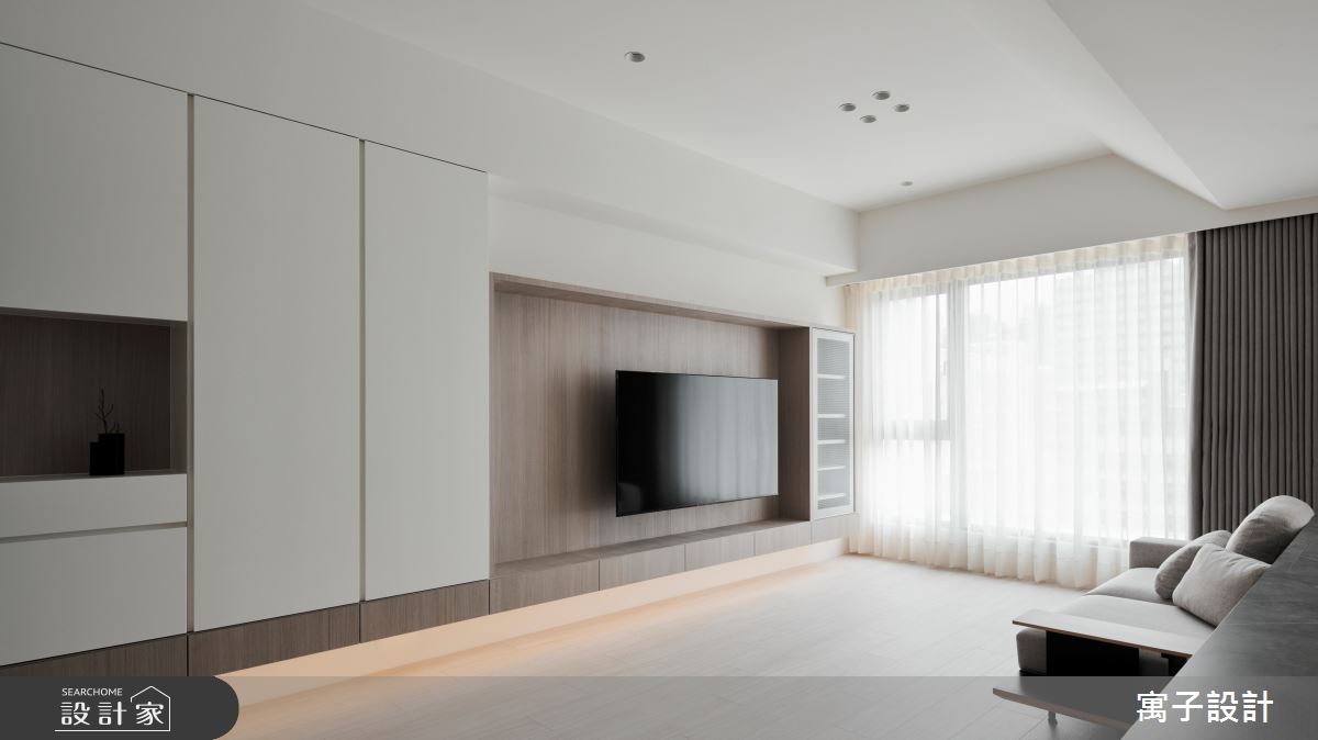 28坪新成屋(5年以下)＿北歐風客廳案例圖片＿寓子設計＿寓子_無序之3
