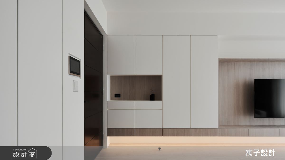 28坪新成屋(5年以下)＿北歐風玄關案例圖片＿寓子設計＿寓子_無序之2