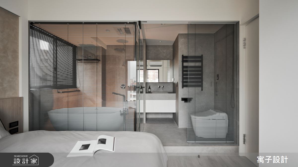 28坪新成屋(5年以下)＿北歐風臥室浴室案例圖片＿寓子設計＿寓子_無序之14