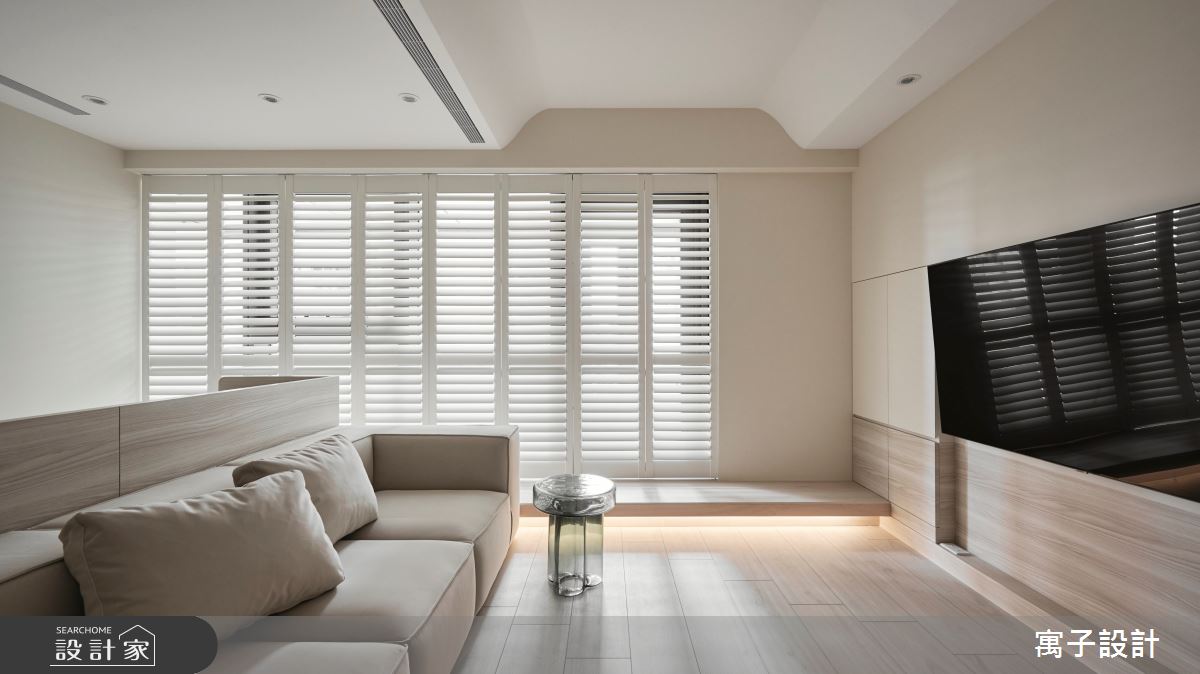 30坪新成屋(5年以下)＿北歐風客廳案例圖片＿寓子設計＿寓子_昔日森森之1