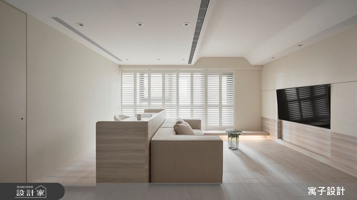 30坪新成屋(5年以下)＿北歐風客廳工作區案例圖片＿寓子設計＿寓子_昔日森森之2
