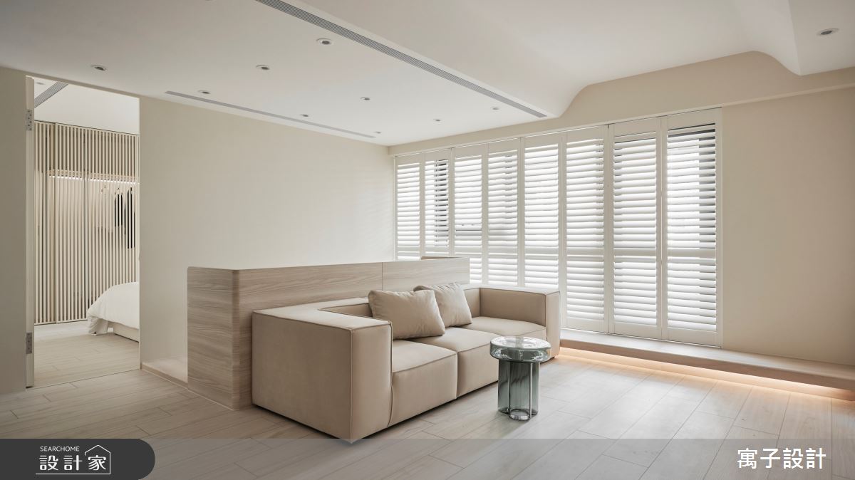 30坪新成屋(5年以下)＿北歐風客廳臥室書房工作區案例圖片＿寓子設計＿寓子_昔日森森之4