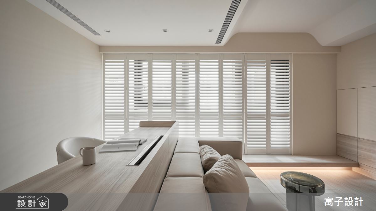 30坪新成屋(5年以下)＿北歐風客廳書房工作區案例圖片＿寓子設計＿寓子_昔日森森之8