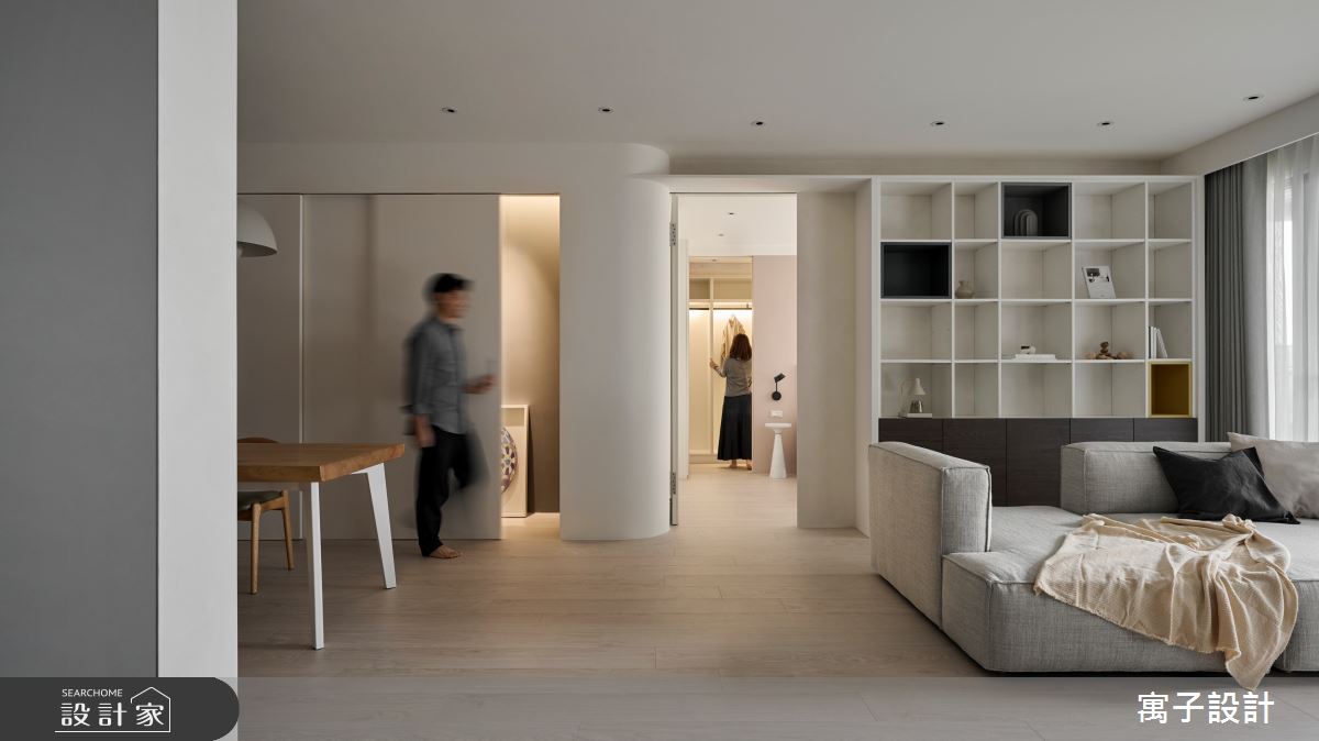 32坪新成屋(5年以下)＿北歐風客廳餐廳臥室案例圖片＿寓子設計＿寓子_潤 • 耳語之4