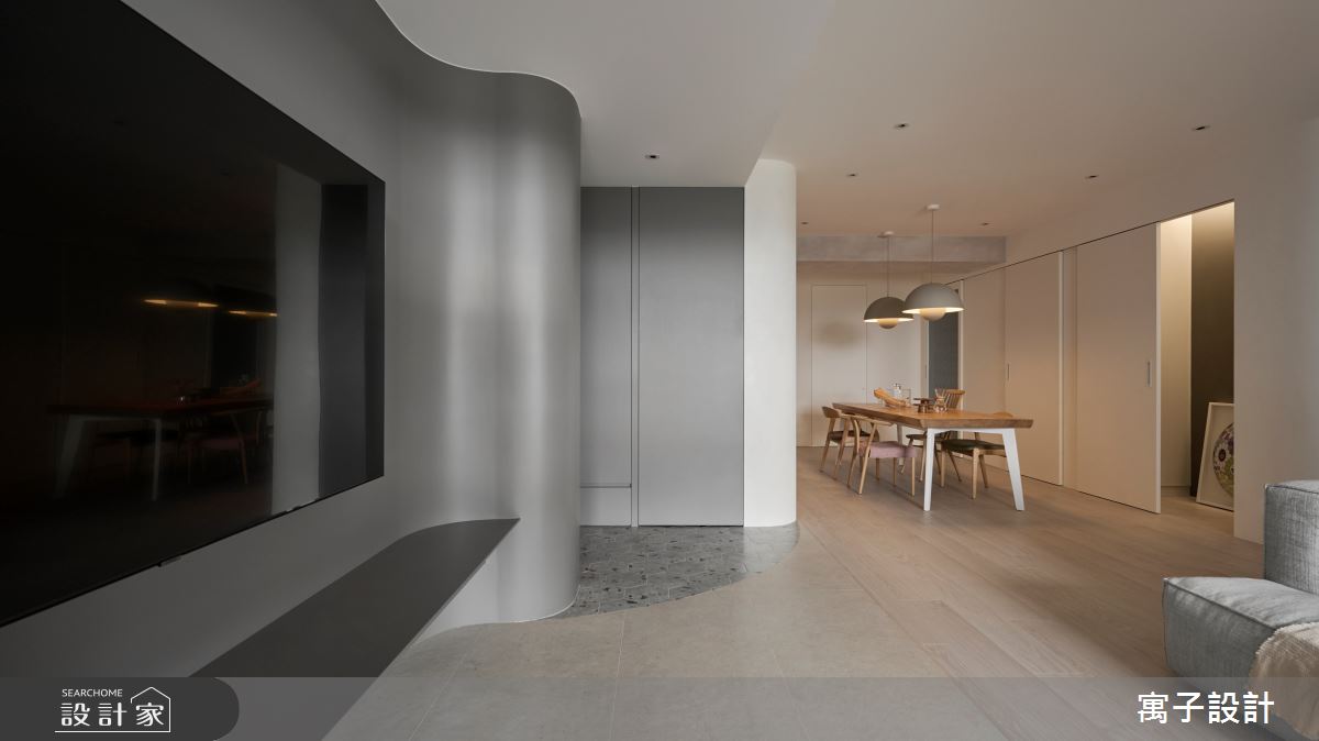 32坪新成屋(5年以下)＿北歐風玄關客廳餐廳案例圖片＿寓子設計＿寓子_潤 • 耳語之2