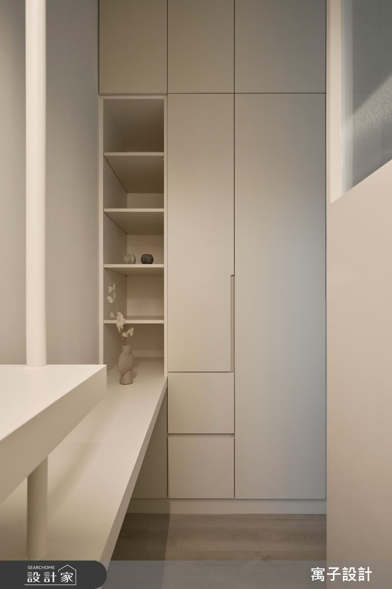 22坪新成屋(5年以下)＿北歐風更衣間案例圖片＿寓子設計＿寓子_允允溫室之15