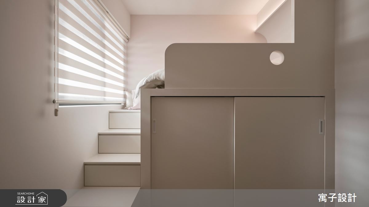 22坪新成屋(5年以下)＿北歐風臥室樓梯案例圖片＿寓子設計＿寓子_允允溫室之16