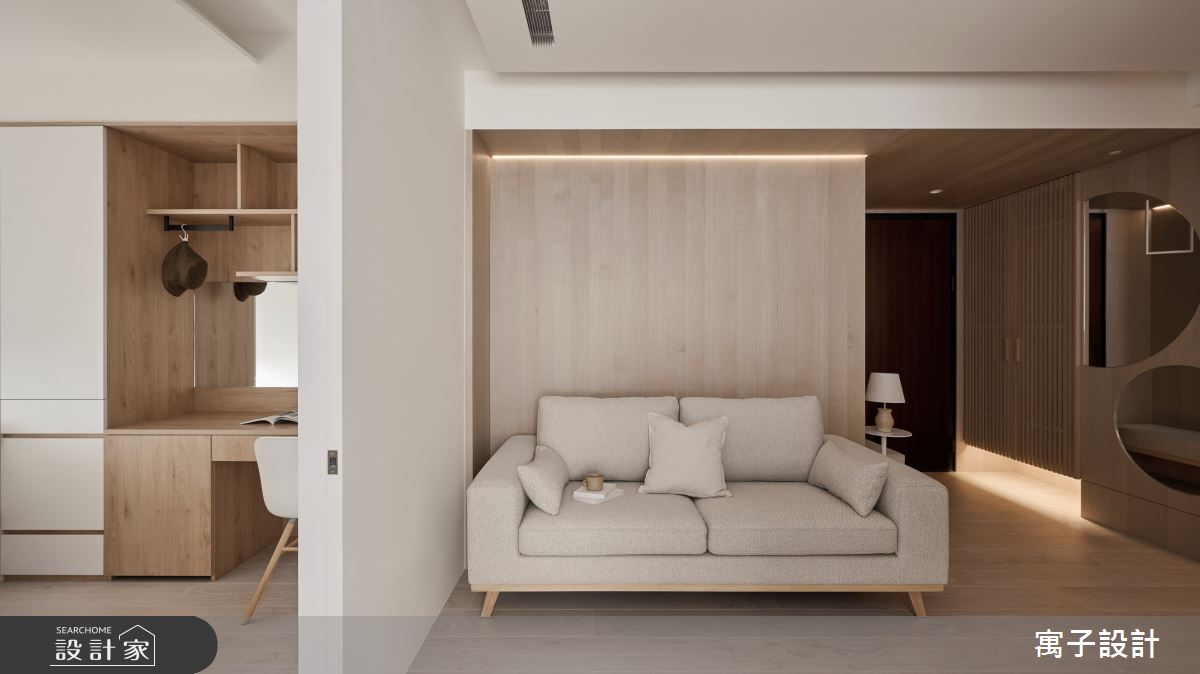19坪新成屋(5年以下)＿北歐風玄關客廳臥室案例圖片＿寓子設計＿寓子_關於之9