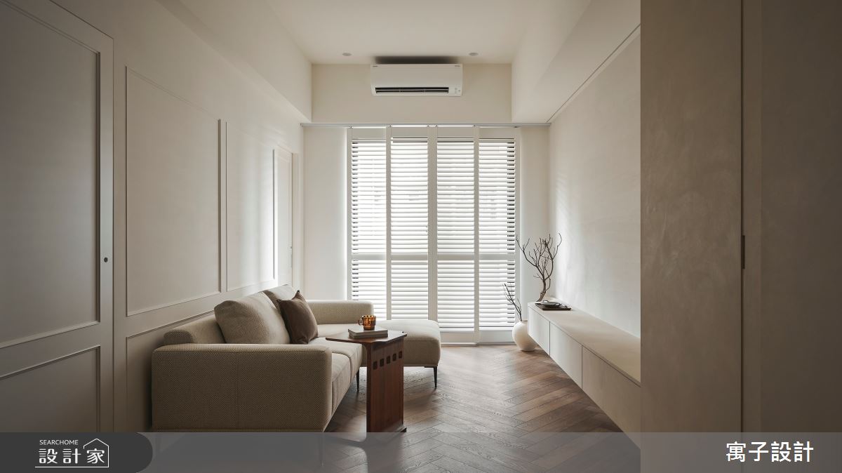 22坪新成屋(5年以下)＿北歐風客廳案例圖片＿寓子設計＿寓子_木•絮之1