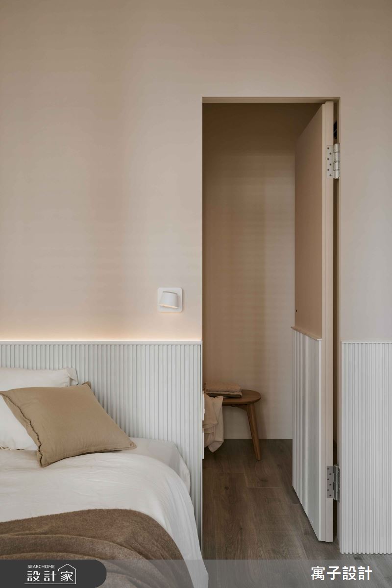 22坪新成屋(5年以下)＿北歐風臥室案例圖片＿寓子設計＿寓子_含蓄之12