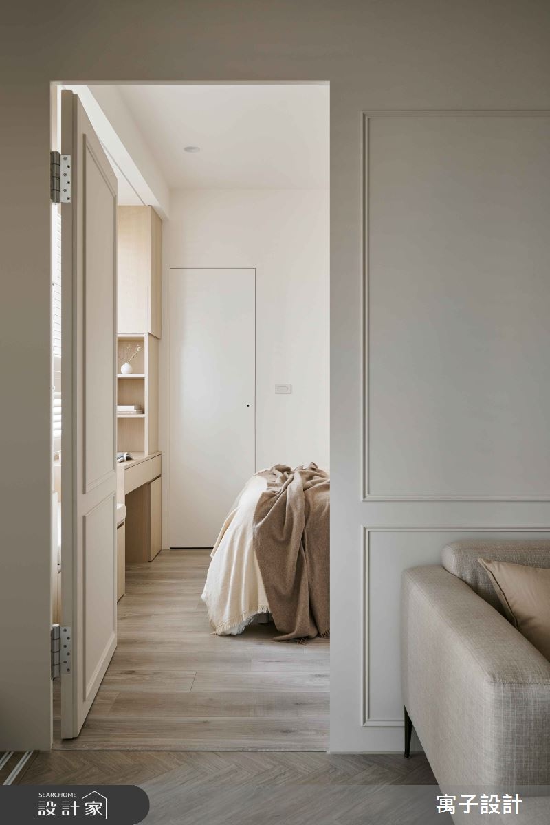 22坪新成屋(5年以下)＿北歐風客廳臥室案例圖片＿寓子設計＿寓子_含蓄之9