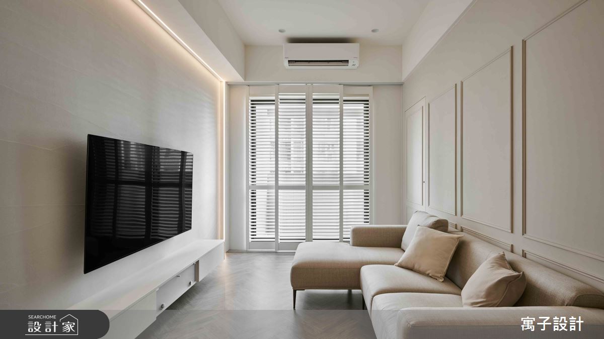 22坪新成屋(5年以下)＿北歐風客廳案例圖片＿寓子設計＿寓子_含蓄之4