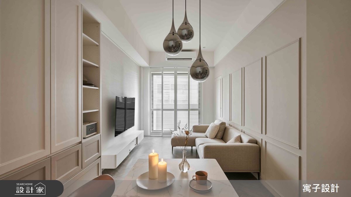 22坪新成屋(5年以下)＿北歐風客廳餐廳案例圖片＿寓子設計＿寓子_含蓄之3
