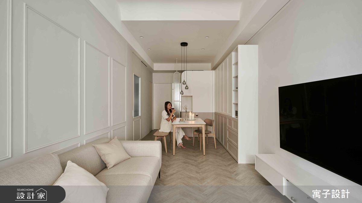 22坪新成屋(5年以下)＿北歐風客廳餐廳案例圖片＿寓子設計＿寓子_含蓄之6