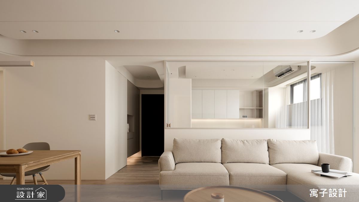 36坪新成屋(5年以下)＿北歐風客廳餐廳書房案例圖片＿寓子設計＿寓子_敍敍之3