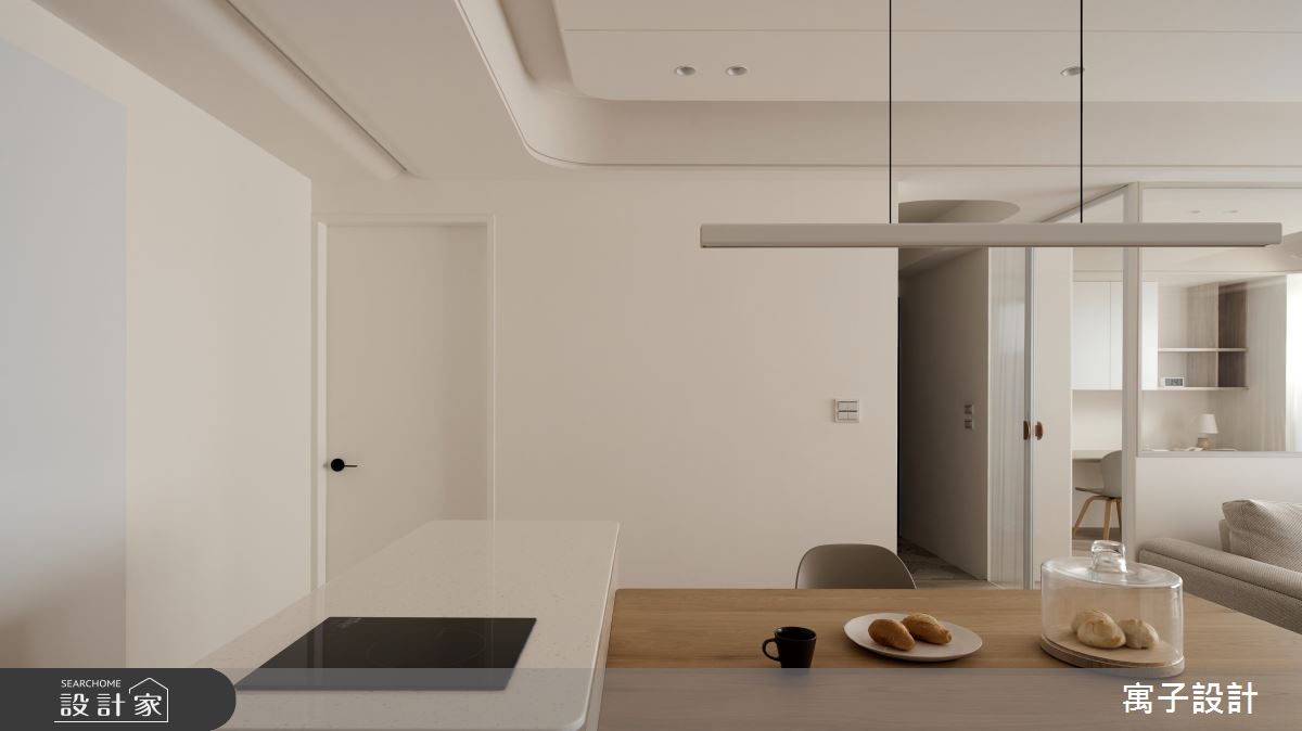 36坪新成屋(5年以下)＿北歐風餐廳中島案例圖片＿寓子設計＿寓子_敍敍之4