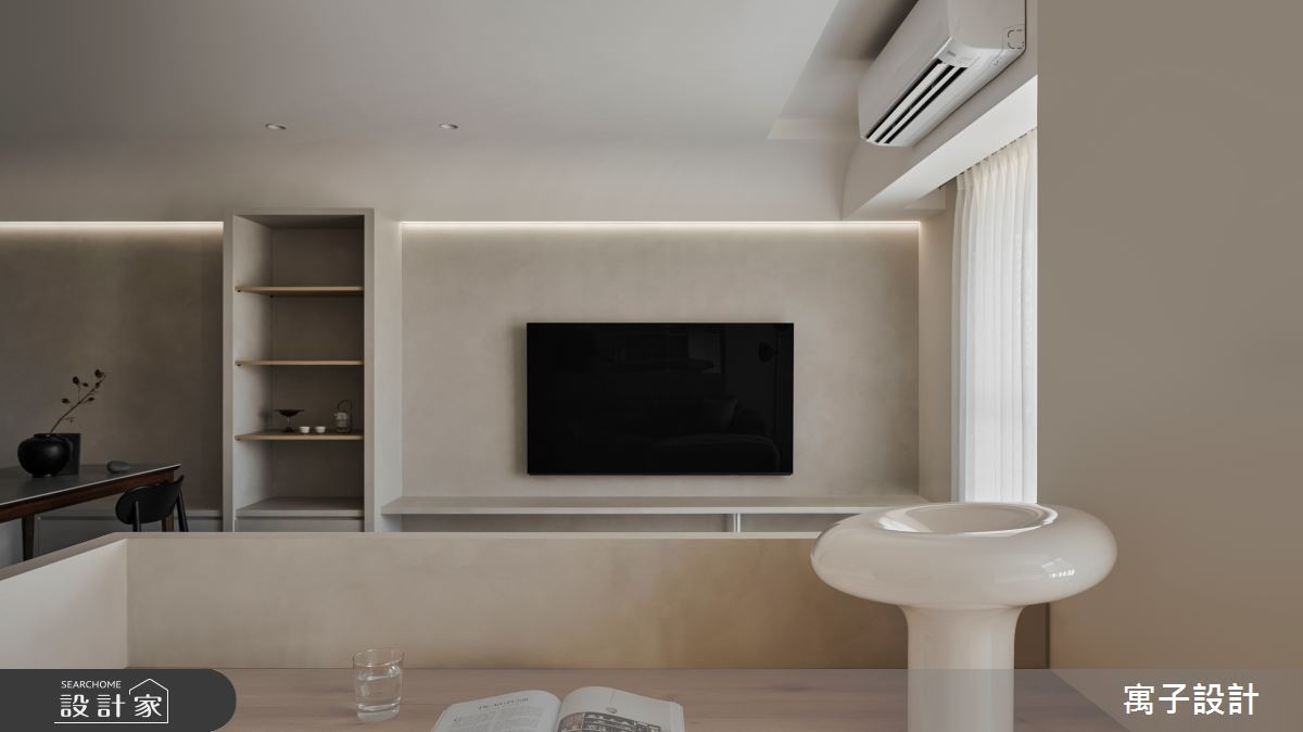 31坪新成屋(5年以下)＿北歐風客廳書房案例圖片＿寓子設計＿寓子_沁心之6