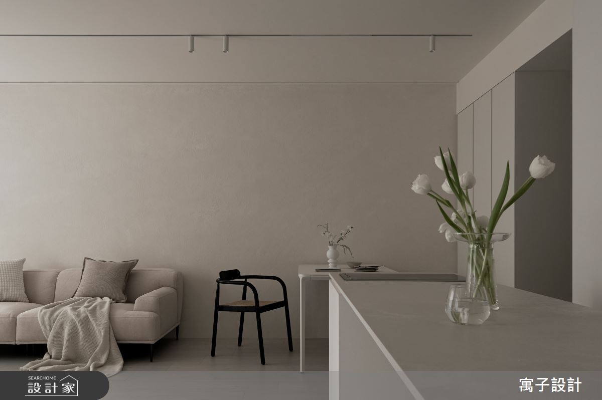 25坪新成屋(5年以下)＿北歐風客廳餐廳案例圖片＿寓子設計＿寓子_粹白之4