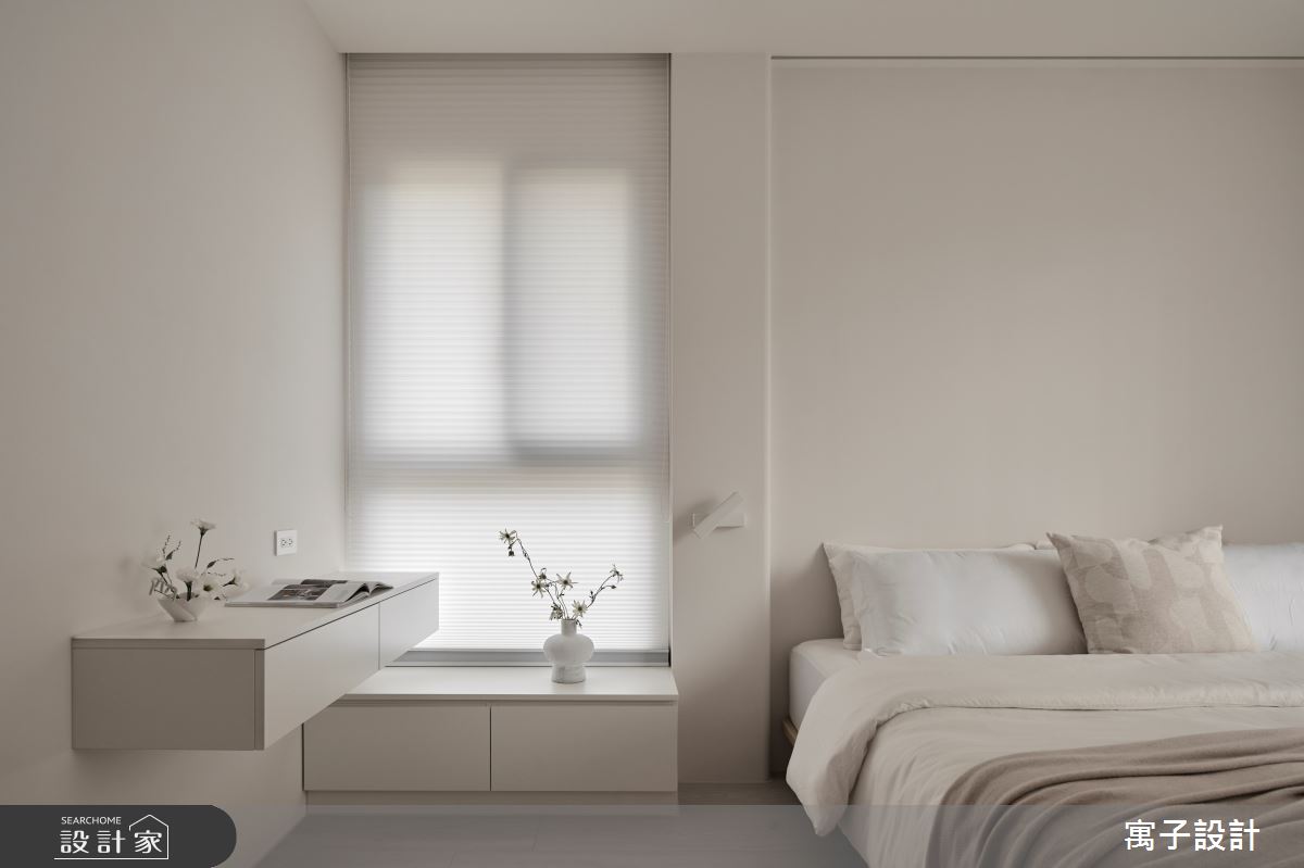 25坪新成屋(5年以下)＿北歐風臥室案例圖片＿寓子設計＿寓子_粹白之11