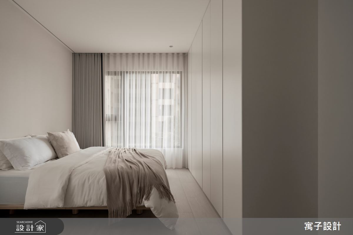 25坪新成屋(5年以下)＿北歐風臥室案例圖片＿寓子設計＿寓子_粹白之12