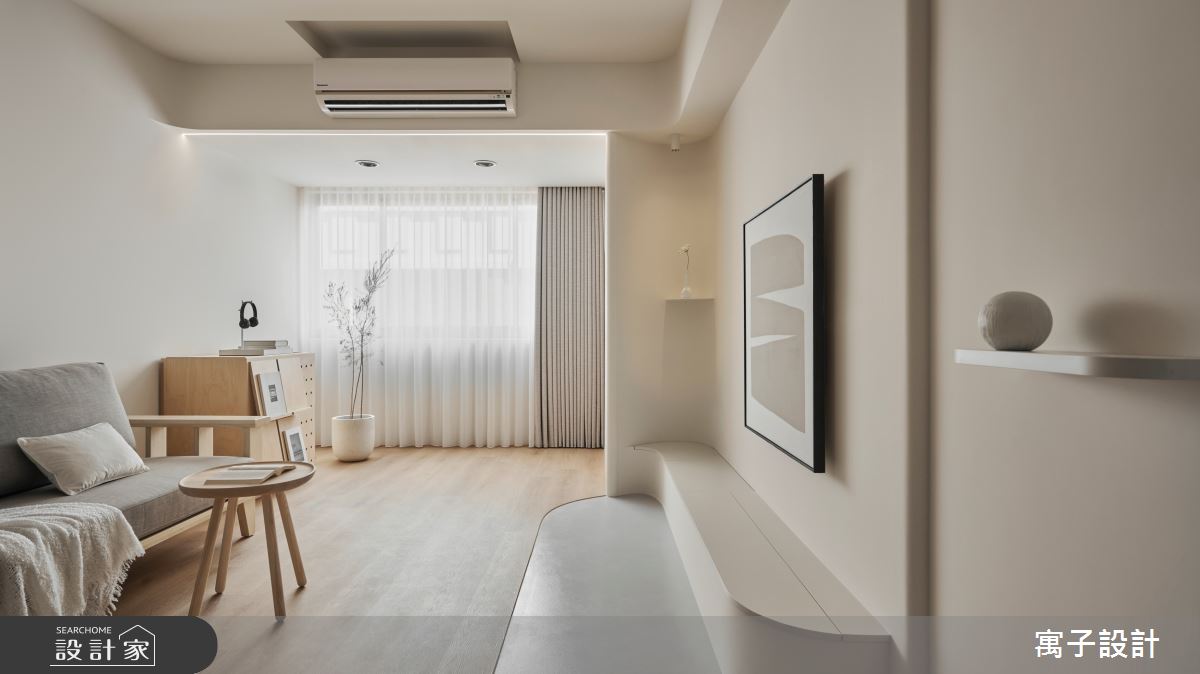 25坪老屋(16~30年)＿北歐風客廳案例圖片＿寓子設計＿寓子_木韻之7