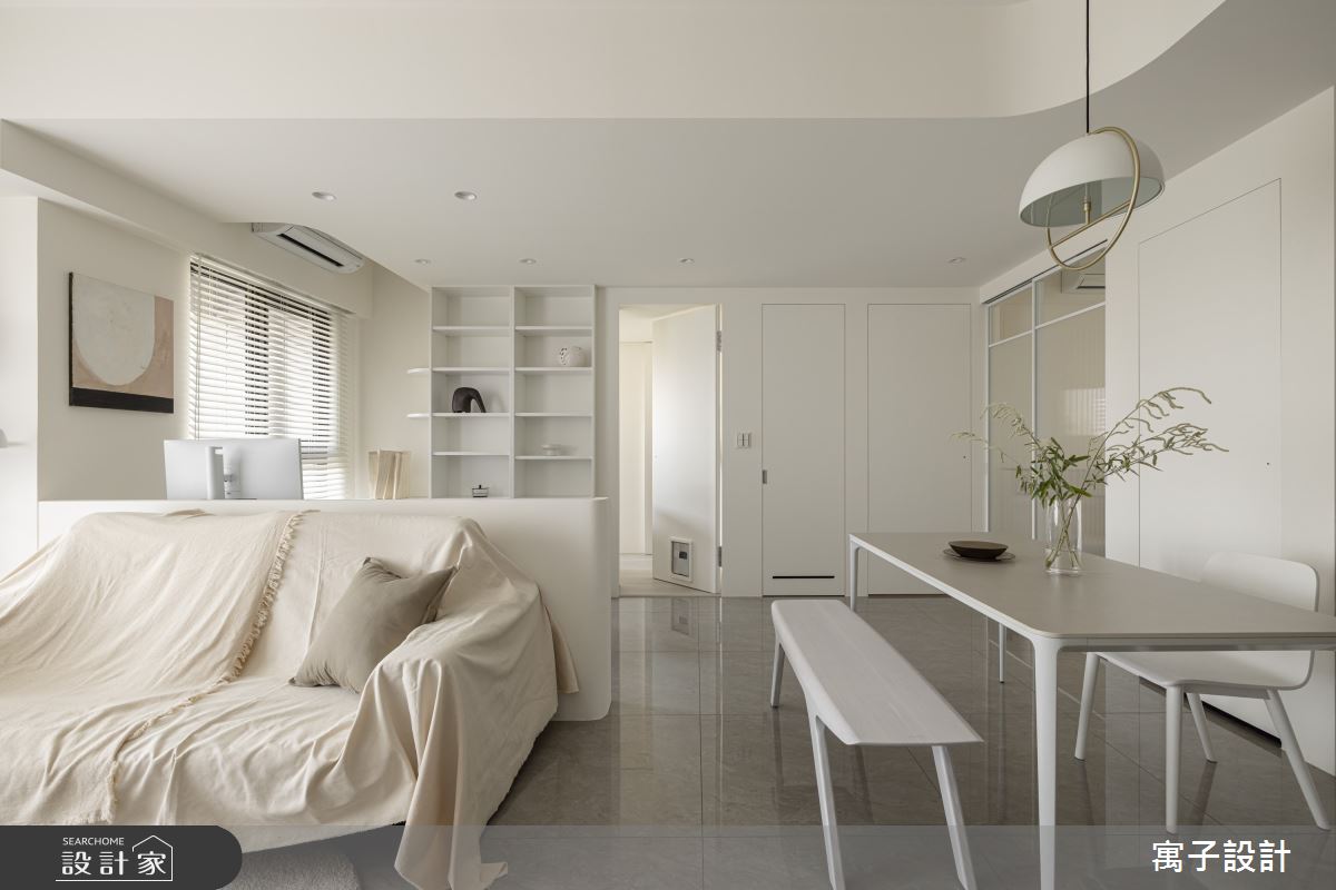 25坪新成屋(5年以下)＿北歐風客廳餐廳案例圖片＿寓子設計＿寓子_共舞之6