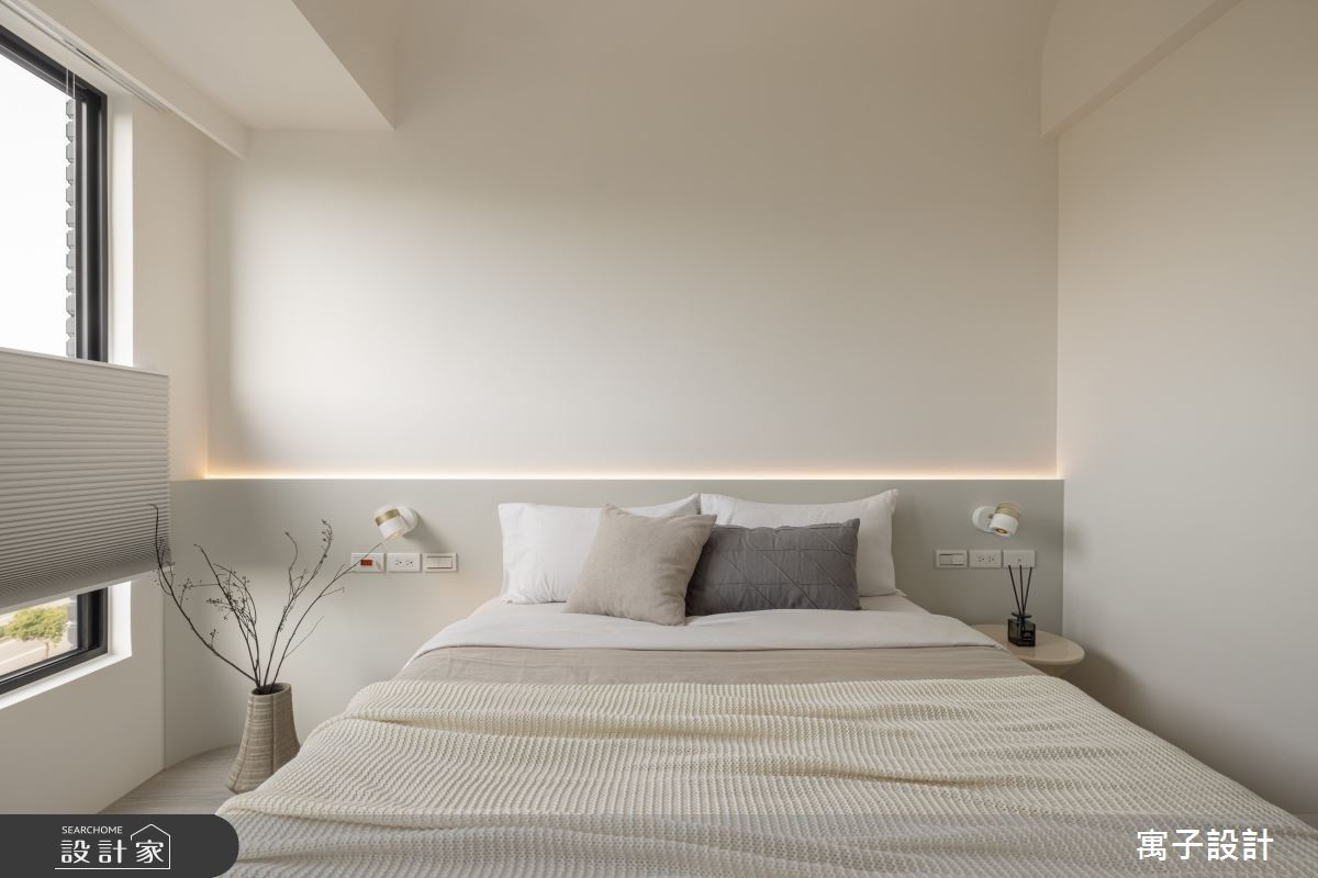 25坪新成屋(5年以下)＿北歐風臥室案例圖片＿寓子設計＿寓子_共舞之10