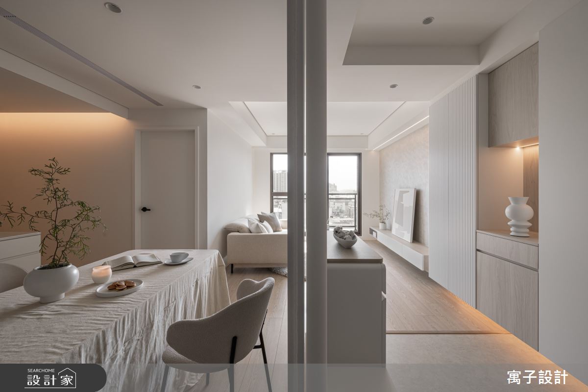 27坪新成屋(5年以下)＿北歐風玄關客廳餐廳案例圖片＿寓子設計＿寓子_穗之2
