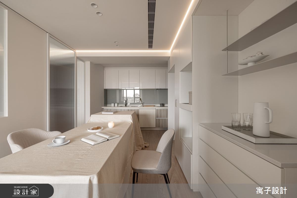 27坪新成屋(5年以下)＿北歐風餐廳廚房中島案例圖片＿寓子設計＿寓子_穗之10