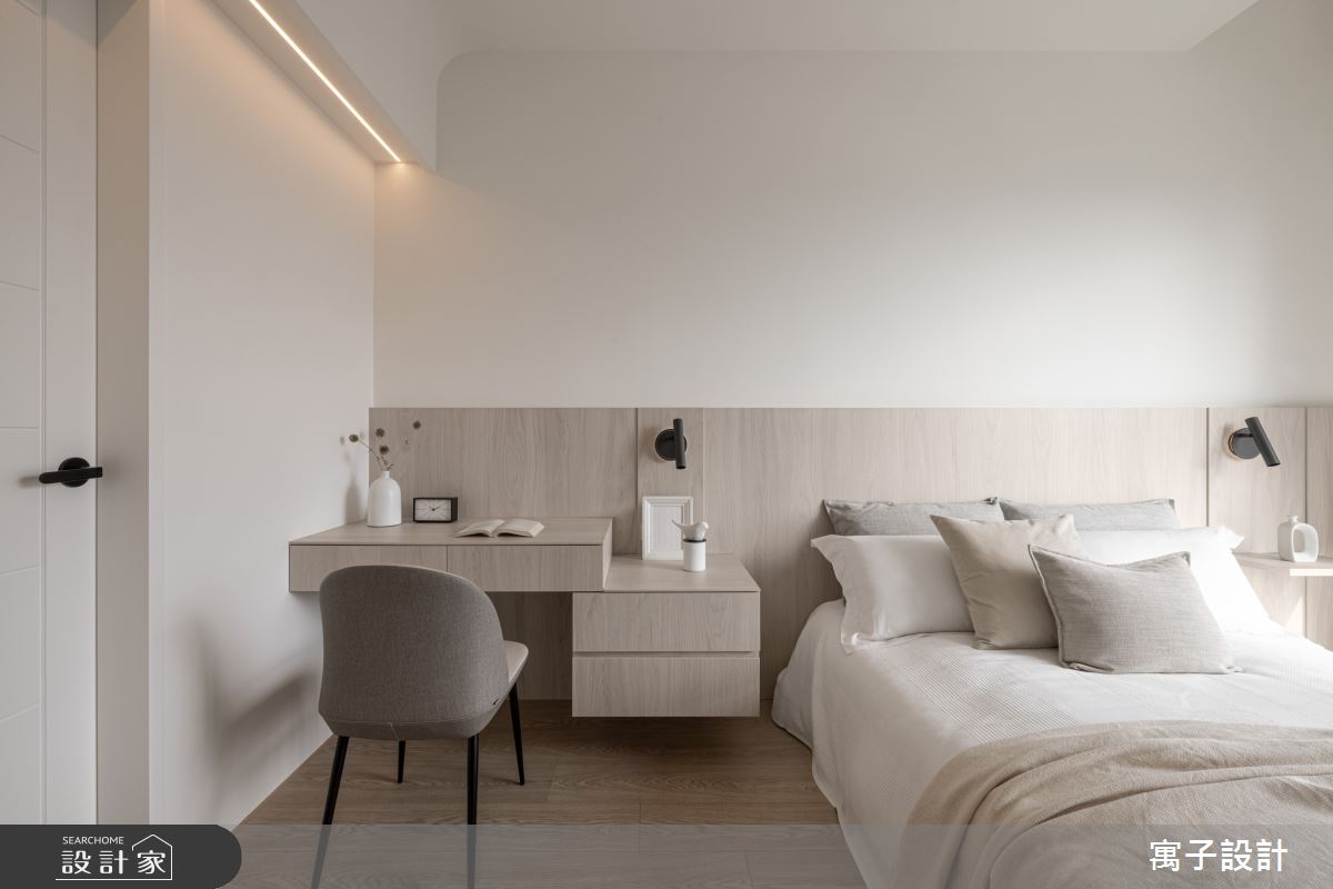27坪新成屋(5年以下)＿北歐風臥室案例圖片＿寓子設計＿寓子_穗之11