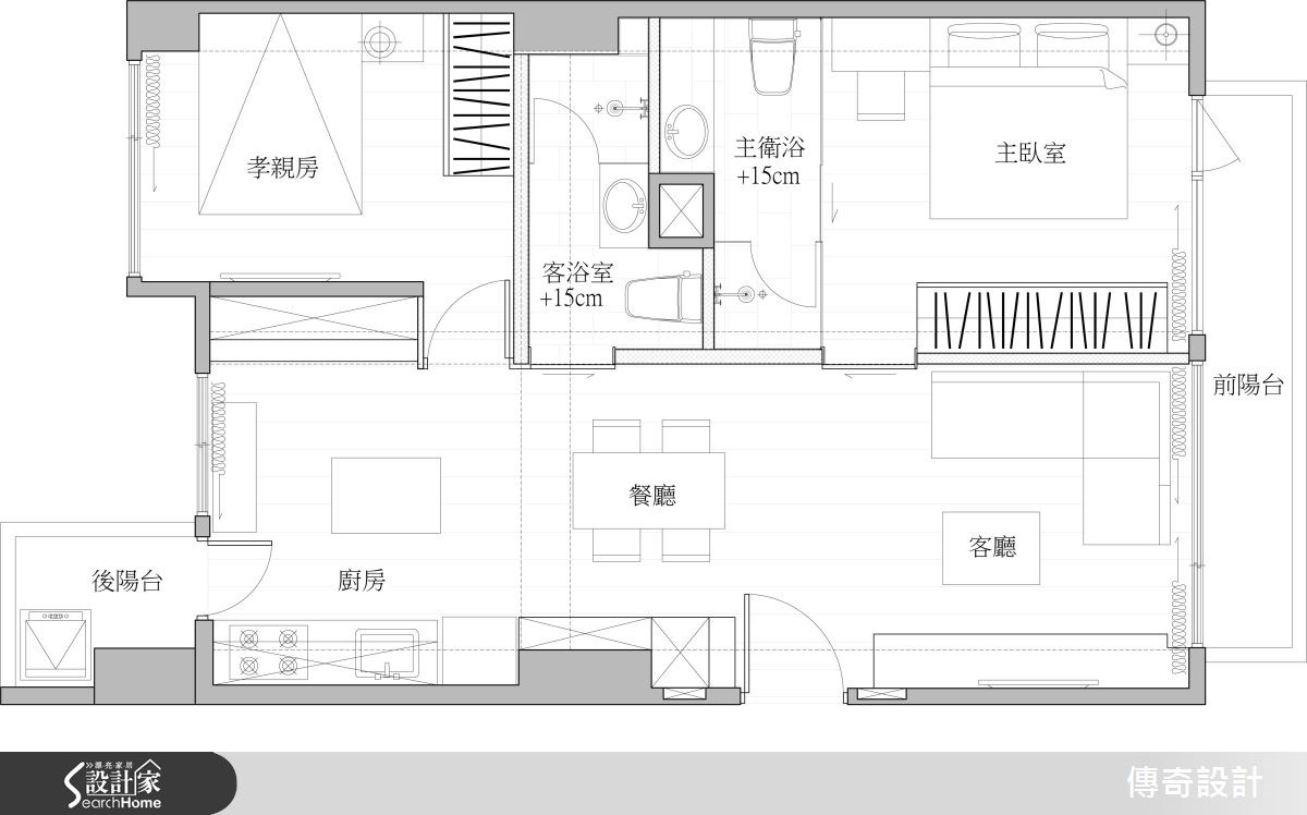 18坪新成屋(5年以下)＿混搭風案例圖片＿傳奇室內裝修設計有限公司＿傳奇_02之12