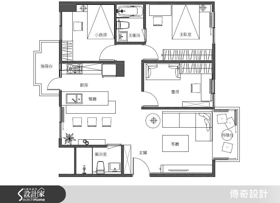 28坪中古屋(5~15年)＿現代風案例圖片＿傳奇室內裝修設計有限公司＿傳奇_04之6