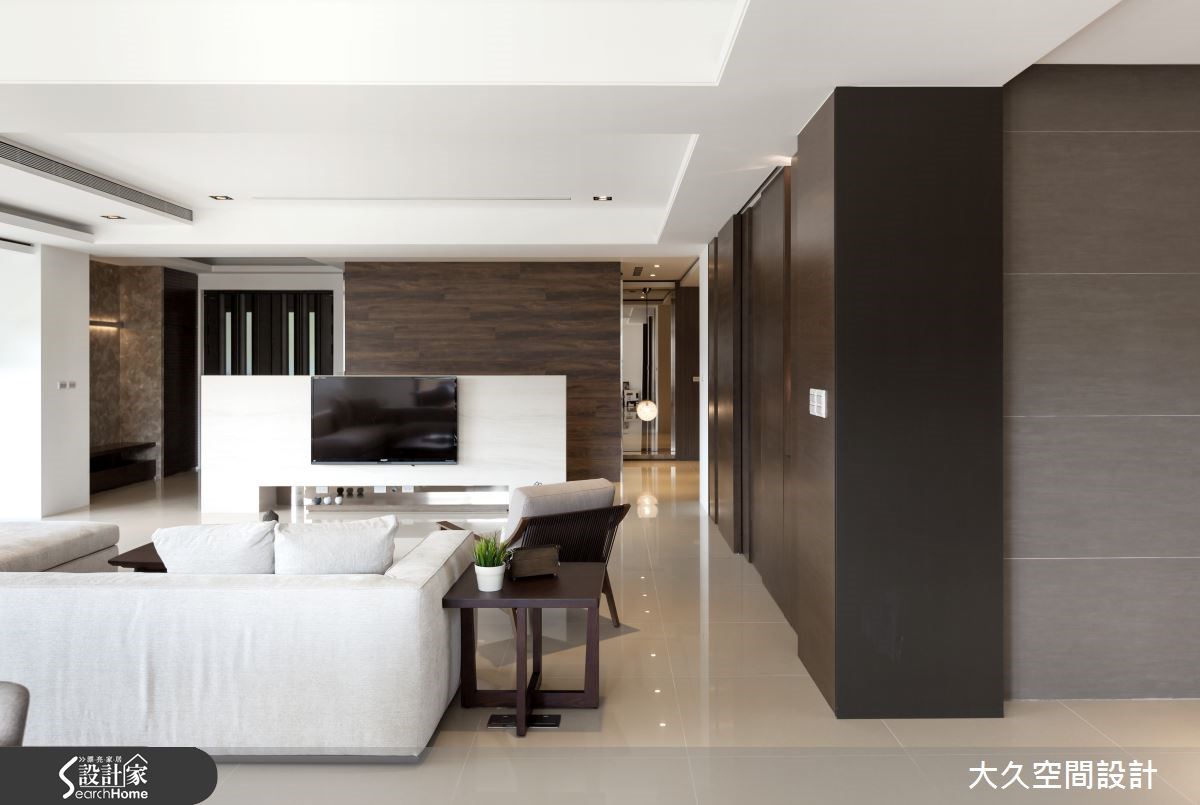 98坪新成屋(5年以下)＿簡約風客廳案例圖片＿大久空間設計有限公司＿大久_05之2