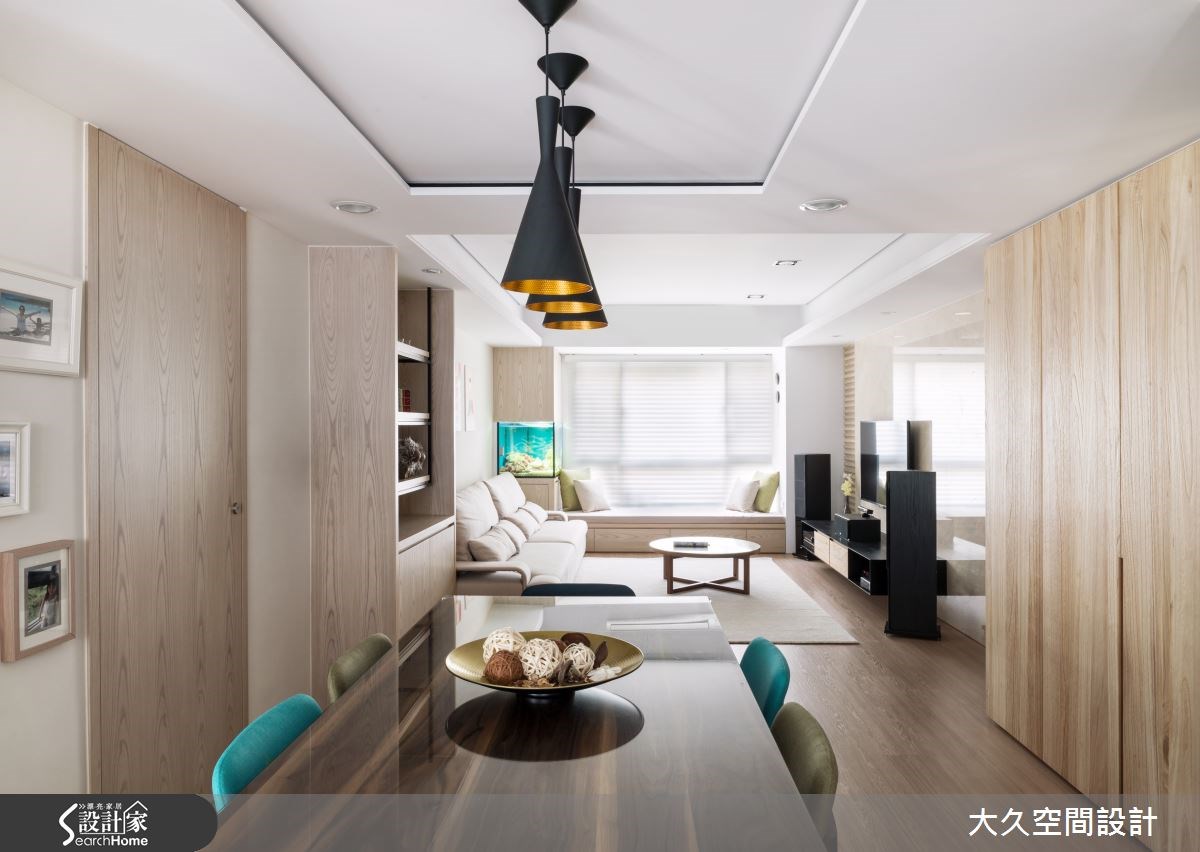 30坪老屋(16~30年)＿簡約風客廳餐廳臥榻案例圖片＿大久空間設計有限公司＿大久_04之5