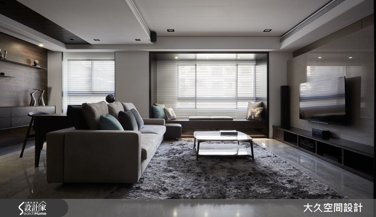 32坪中古屋(5~15年)＿奢華風客廳書房臥榻案例圖片＿大久空間設計有限公司＿大久_09之2